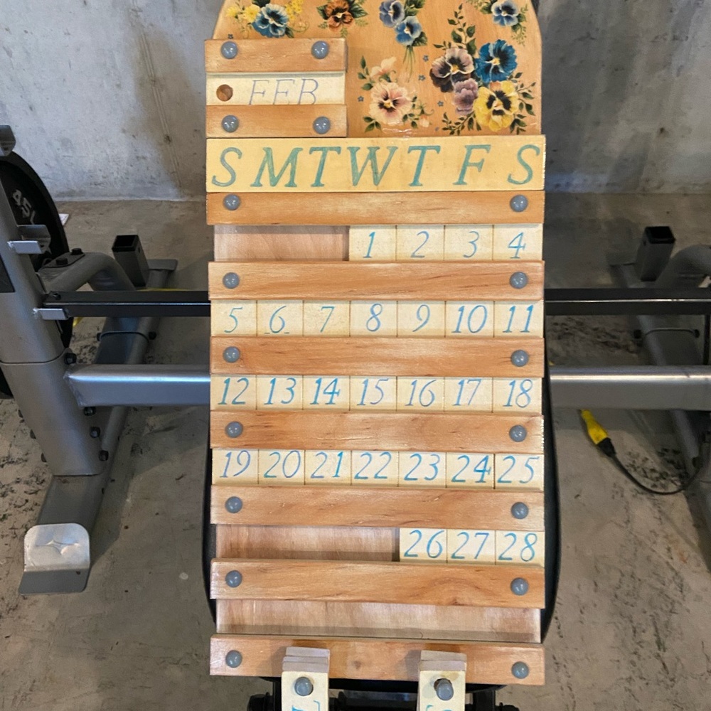 Handcrafted calendar